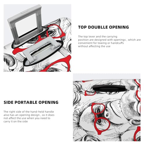 Monkey Luggage Cover Washable Elasticated Luggage Covers for Suitcase TSA Approved Stylish Scratch Resistant Luggage Case Protector4