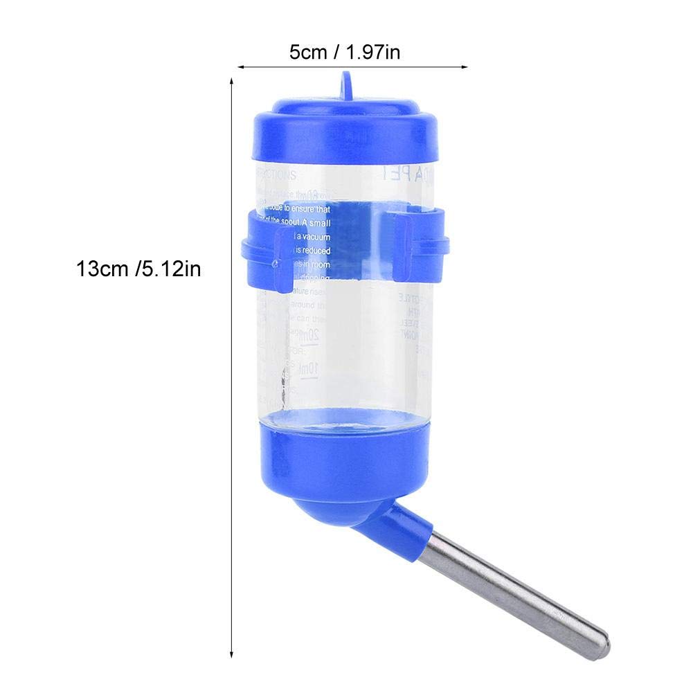 3-in-1 Hamster Food Water Bottle With Stand - Hanging Auto Dispenser Feeder For Dwarf Hamsters, Mice, Rats & Small Pets