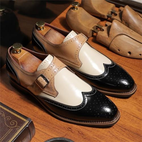 Men Brogues Wingtip Classic Black Business Dress Shoes Derby Prom Fashion Oxford Shoes4