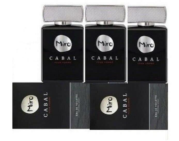 Miro CABAL pour homme Eau de Toilette Spray 3 x 75 ml (225 ml)