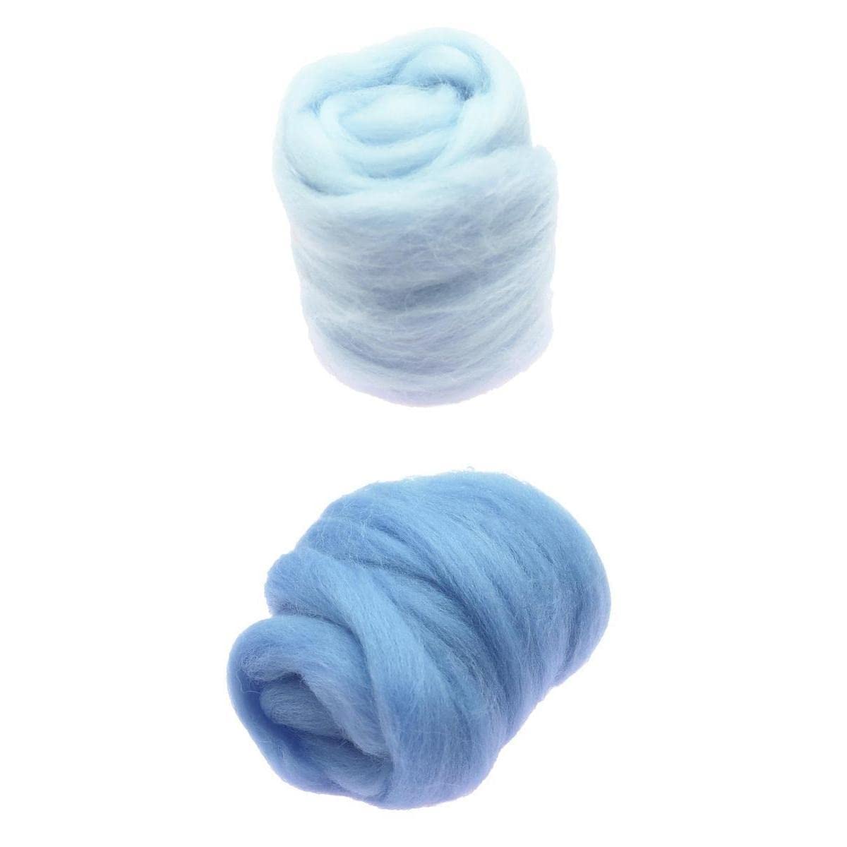 2 Pieces Roving Fiber Hand Crafts for Doll Handmade Crafts | Needlecrafts & Yarn | Spinning & Felting | Roving Wool & Fibers