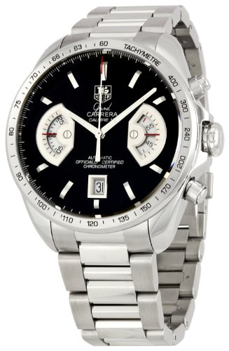 Image of TAG Heuer Men's CAV511GBA0905 Grand Carrera Black Dial Watch