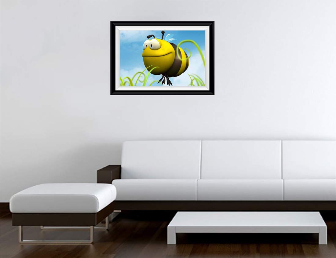 Gadgets Wrap Printed Landscape Photo Frame Style Decal Decor, Bee Zee (15 X 11Inch, Multicolor)