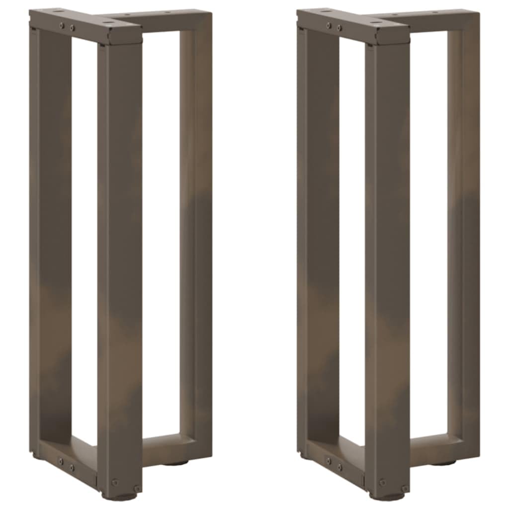 Nogi stołu konsolowego w kształcie litery T ze stali naturalnej 25 x 28 x (72-73) cm, 2 sztuki, stabilny stelaż stołu z regulacją wysokości, płyta montażowa i śruby, idealne do salonu i