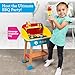 Cook 'N Grill Wooden BBQ Playset- Kids Pretend Play Stand- Wood Toy Barbeque w Food, Condiments & Grilling Tools- 30+ Pieces in All - Fun Indoor Outdoor Activity Set for Playrooms, Daycare Centers