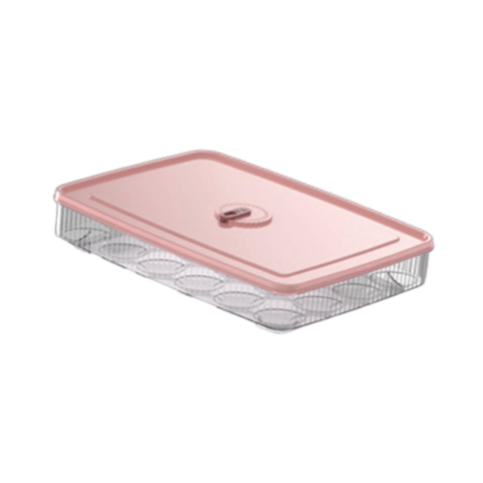 BNF Egg Storage Box Hold 24 Eggs Clear Eggs Organizer for Pantry Cupboard Cabinet Pink | Home & Garden | Kitchen, Dining & Bar | Kitchen Storage & Organization | Food Storage Containers-image-9
