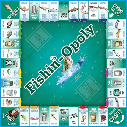 Fishin'-Opoly juego de mesa para 2-6 jugadores miniatura 5