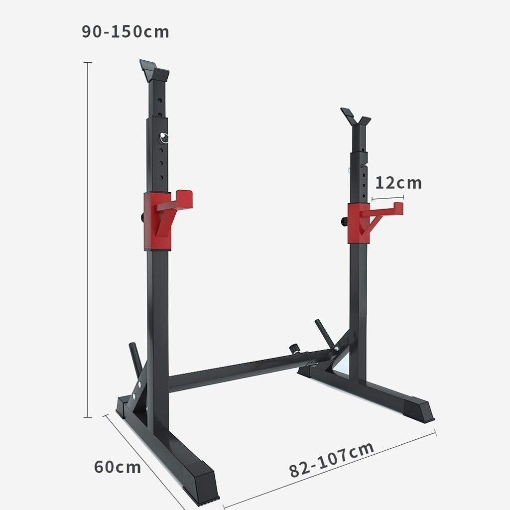 Banco de pesas ajustable para ejercicios con sentadillas, soporte de levantamiento de pesas ajustable, equipo de gimnasio para el hogar, máquinas portátiles de entrenamiento físico, se pueden ajustar