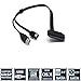 SinLoon 2.5'' Hard Disk Drive SATA 22Pin to eSATA Data USB Powered Cable Adapter for Optimized for SSD, Support UASP SATA IIIEC-SSHD(Black)