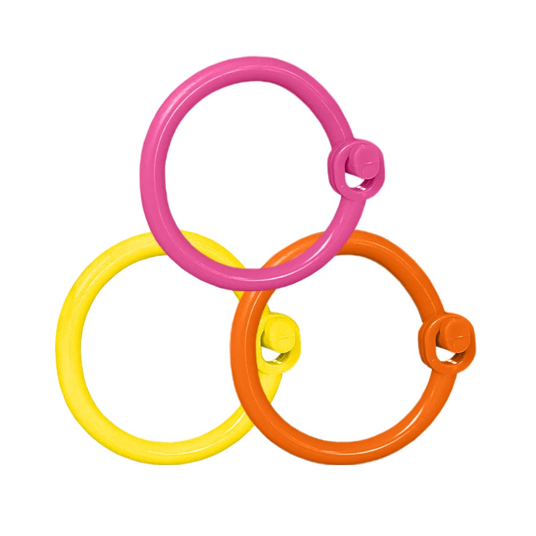 Zello | Set of 3 Clips for Portable White Noise Machine | Yellow, Orange, Pink | Easy Clean | Child Safe | Compatible with All Zello Portable White Noise Machines…
