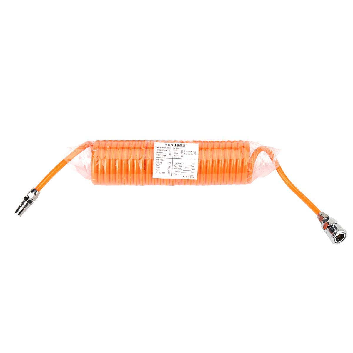 Tuyau de ressort rétractable 9m TEN-HIGH flexible et anti-torsion