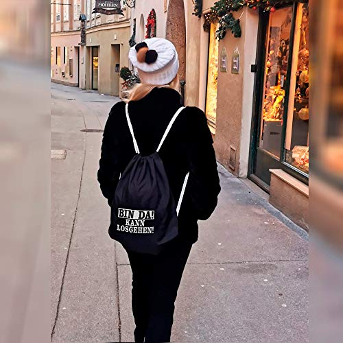 Bolsa de deporte impermeable negra tipo gymsack bolsa resistente 5