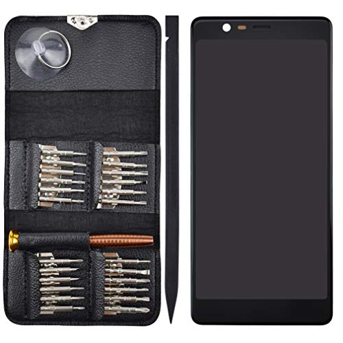 Image of TA-1075 LCD Screen Touch Digitizer Glass with Screen Frame Replacement for Nokia 5.1 TA-1061 TA-1088 TA-1081 TA-1076 Black