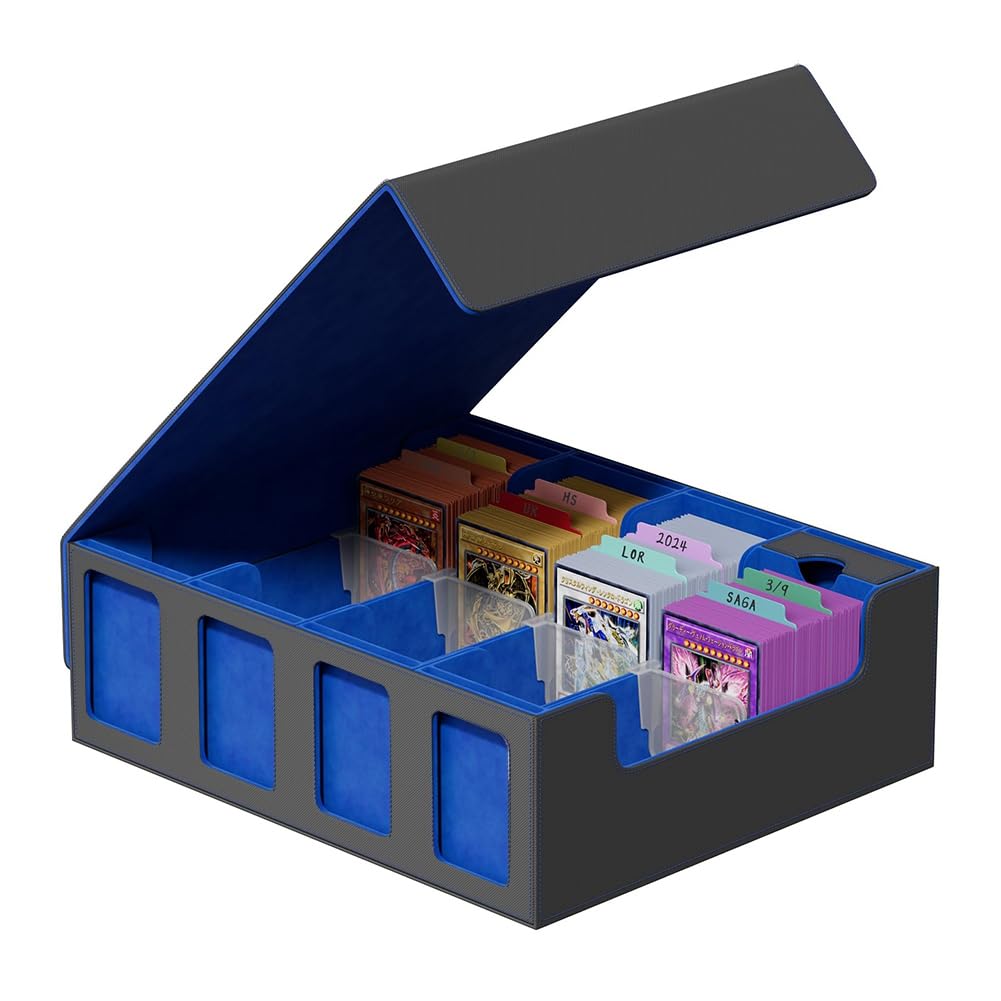 Trading - Scatola magnetica per carte di credito, colore: Nero/Rosso