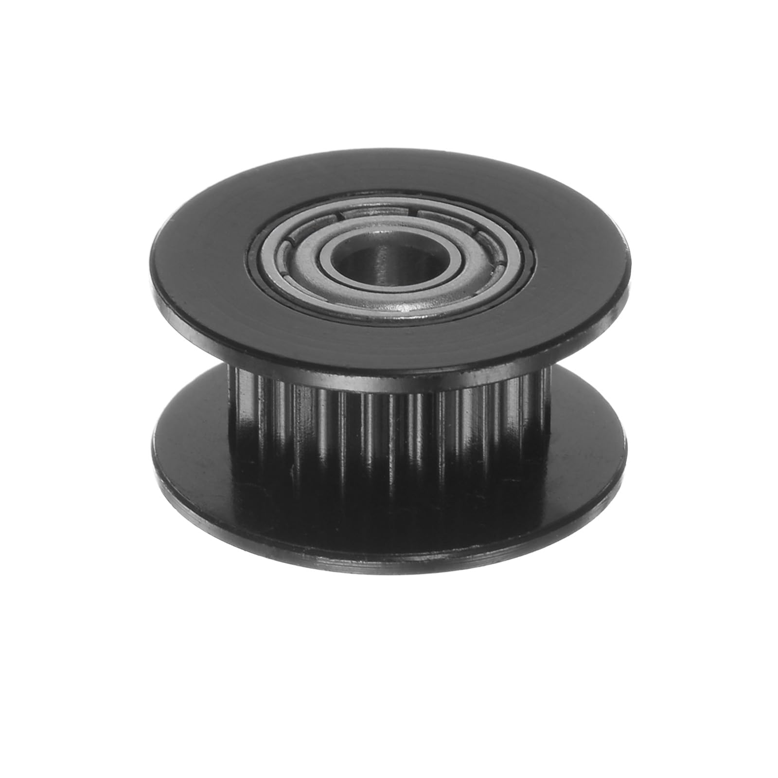 5 szt. Koła pasowe 2GT - [5 mm otwór x 18 mm OD] koło synchroniczne 20 zębów na 6 mm szerokość paska za pomocą mechanicznego napędu CNC drukarki 3D, stop aluminium, czarne