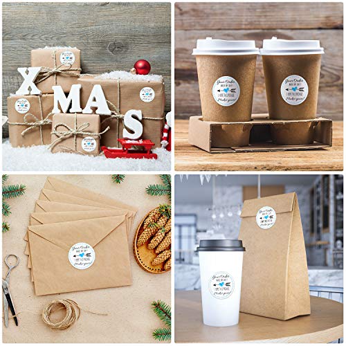 image for Zonon 500 Pieces Your Order Made My Day Stickers Decorative Business S