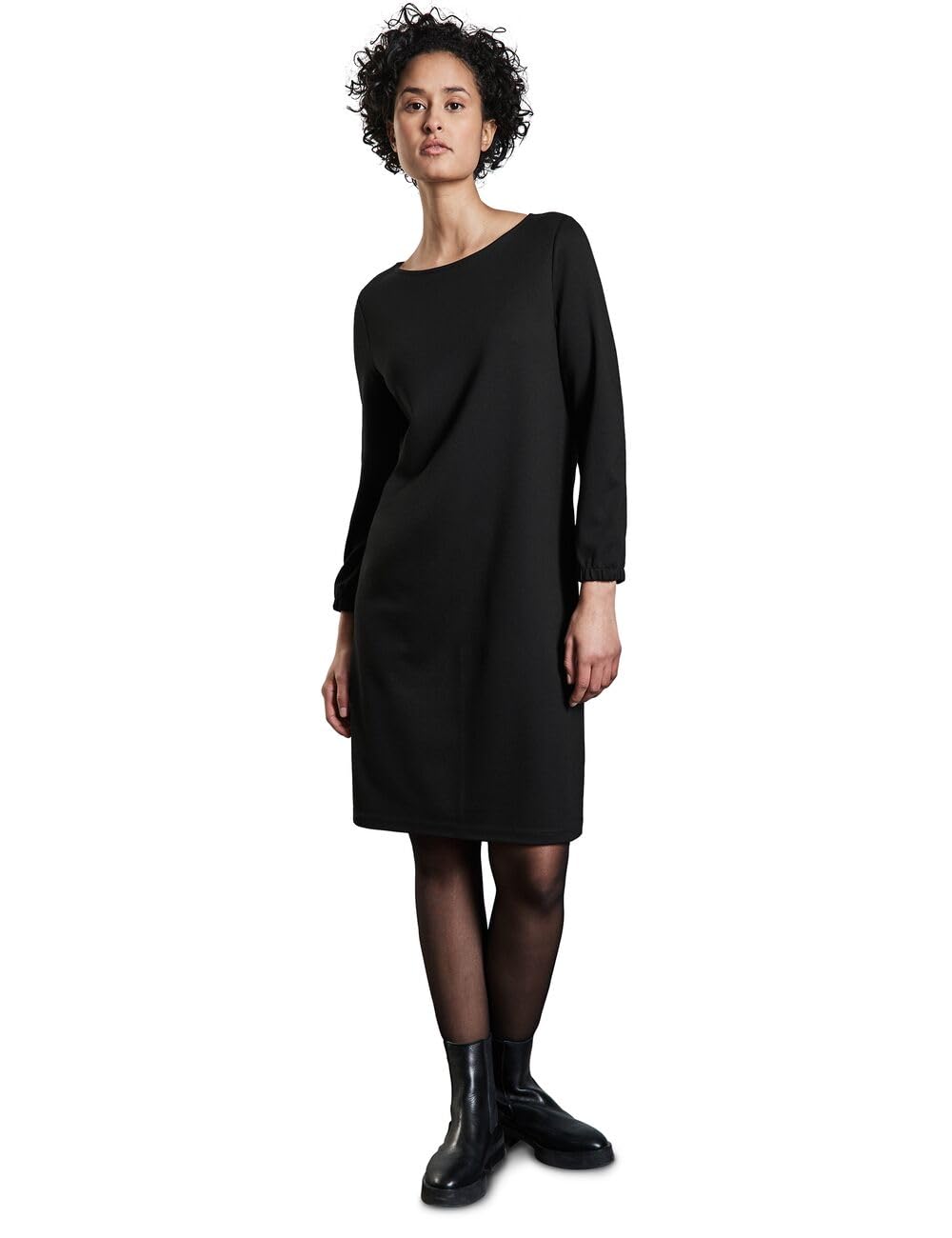 STREET-ONE Leinen Midikleid mit Print für Damen in Pink | STREET-ONE