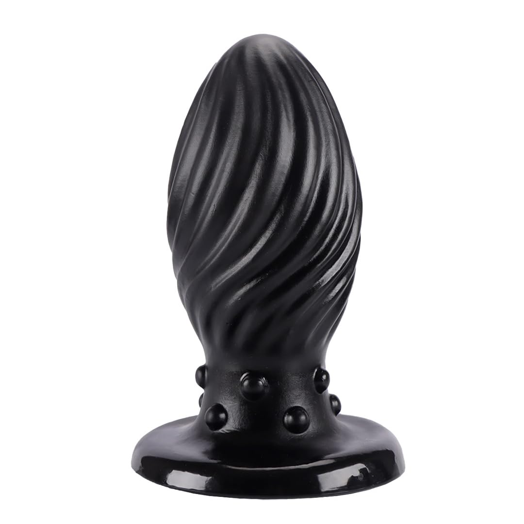 Anal Plug Large Butt Plug Huge Anal Dildo, Extremely Buttplug Soft Anal Plugs for Anal Play, Giant Butt Plug Silicone Anal Stretcher, Anal Sex Toys for Advanced Women Men (Black, XXXL)