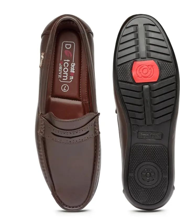 Image of Action | DOTCOM | DRIVE-43 | Men's | Slip-On | Loafers | Trendy | Classic | Comfortable | Lightweight | Casual | Shoes