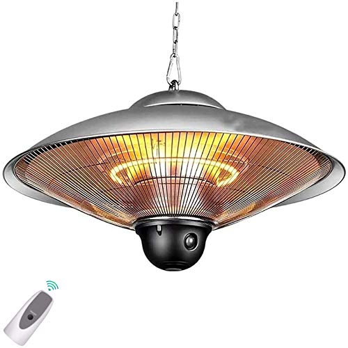 Heizstrahler Terrasse Hängend, 2500W Deckenheizstrahler mit Fernbedienung, heizpilz elektrisch für Restaurants Balkonheizer