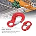 Lifting Connector Hook, Alloy Steel 2 Ton Capacity Hook, Red Coated Safety Set with Accessories for Industrial Lifting and Material Handling Applications