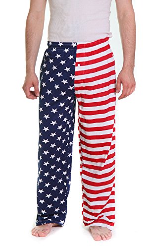 Fun Boxers Men's America Flag Pajama Pants