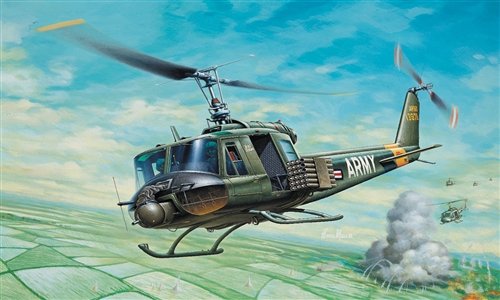 Italeri Models Bell Uh-1B Huey Kit #TOP1