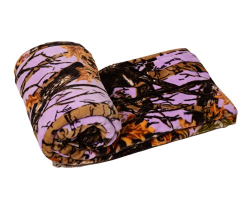 The Woods Collection Cashmere Fleece Blanket (Lavender, Twin)