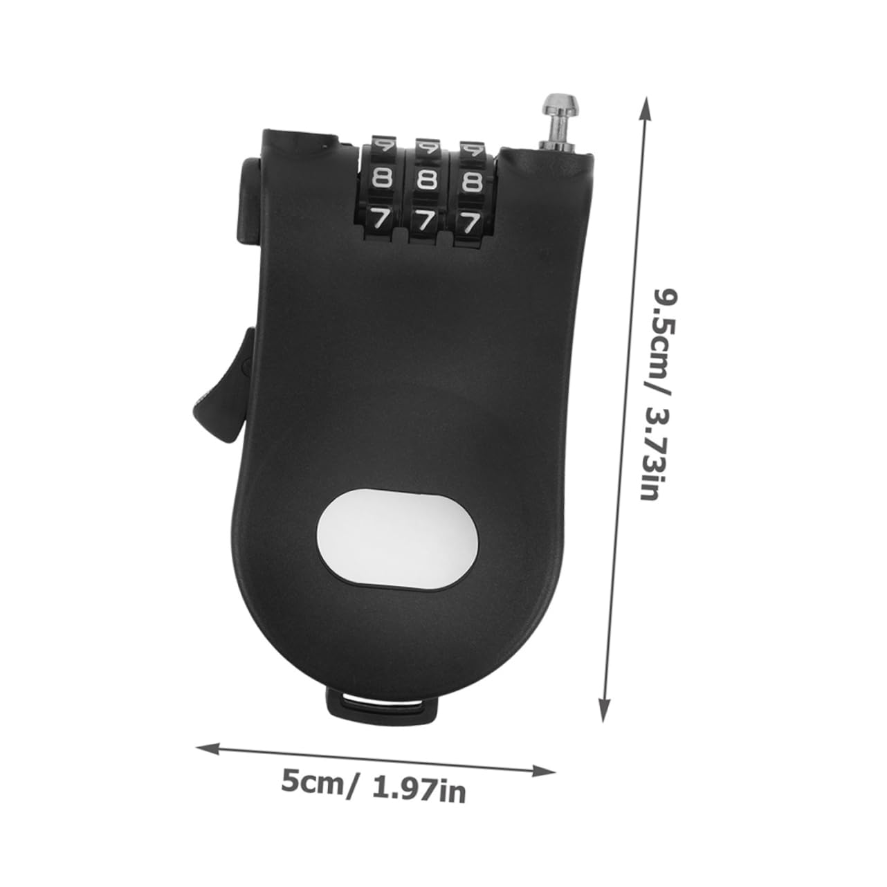 Abaodam 2pcs Safety Snowboard Lock Bike Cable Locks Reversible Retractable Cable for Bikes Scooters