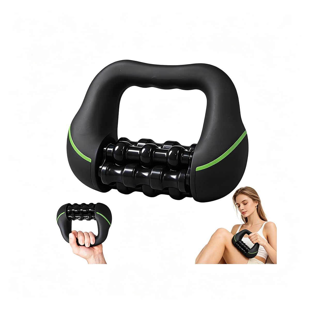 Aparato Anticelulitis Eléctrico,Dispositivo De Masaje Manual Eléctrico Con Rodillos De Tejidos Profundos,Ventosa Eléctrica Anti Celuliti,8 Velocidades,Reduce la celulitis y la tensión,Hombros (Negro-1