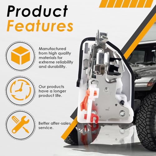 Image of 55075991AE Door Lock Latch Assembly（Front Left ） Compatible with 1997-2002 Jeep Wrangler SE TJ Sport 2.5L&Sahara Sport X 4.0L