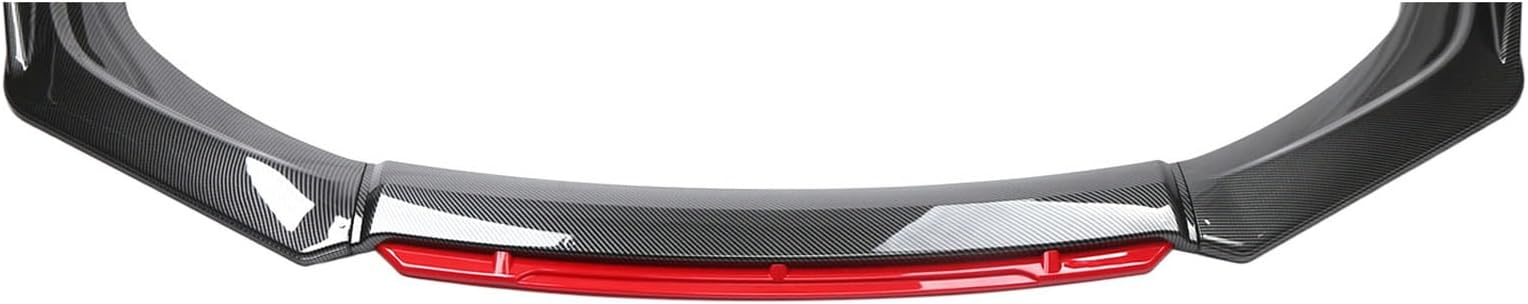 Car Front Spoilers Lip for Kia Sonet 2020 2021 2022 2023 2024, Auto Front Spoiler Diffuser Modification Front Shovel Decoration,Red