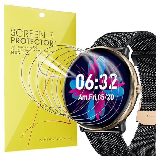 Lamshaw Compatible for CatShin Smartwatch Screen Protector, [6 Pack] Full Coverage TPU Clear Film Compatible for CatShin 1.43