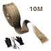 Cinta Anticalorica Para Escapes / Colector Moto / Rollo Aislante Termico / 10 Mt / Cinta Aislante / Tejido De Titanio Regalo Guantes