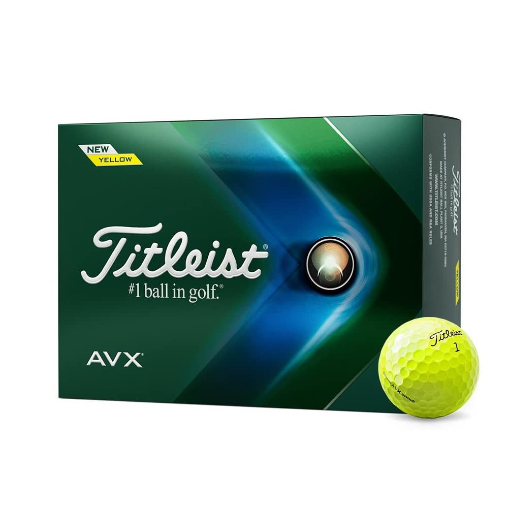 Titleist AVX Bolas DE Golf, Adultos Unisex, Amarillo, Talla única