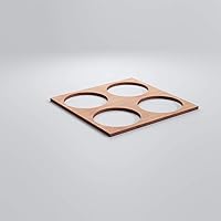 Vista 88 de 23 3/8"W X 23 3/8"H Large Wembley Decorativos Paneles De Pared De Madera De Calado, Aliso