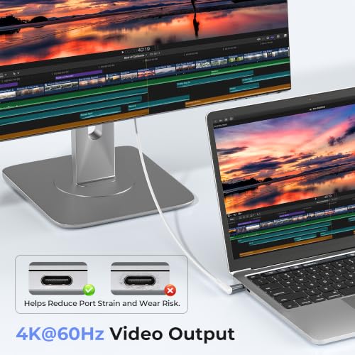 Image of Basesailor USB C to USB OTG Adapter (Dual USB 3.0 Ports,2 Pack),Works with Thunderbolt 3 MacBook Pro,Chromebook,Microsoft Surface Go,Galaxy S10 S10E S9 S8 Plus Note 10 9 8,LG V50 G8,Google Pixel 3 XL