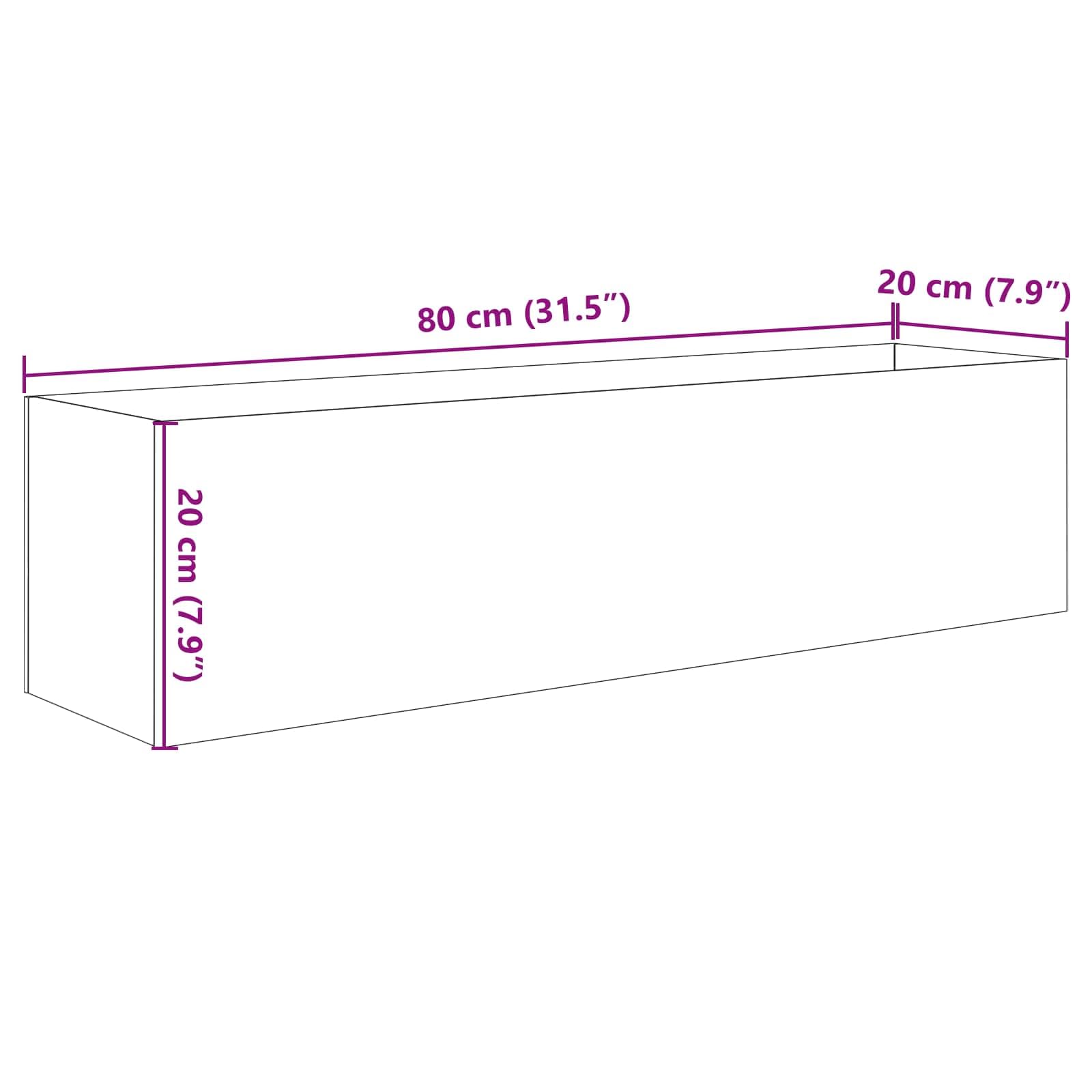 vidaXL Aquarium mit Speicher Transparent 80 x 20 x 20 cm Glas, EIN rechteckiges, modernes Design für Dein Zuhause oder Büro, funktional, stark und leicht zu pflegen