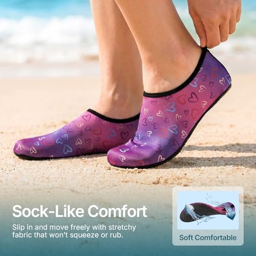 Image of Water Shoes for Women Men Quick-Dry Aqua Socks Swim Beach Outfits Barefoot Yoga Exercise Wear Sport Accessories Pool Camping Must Haves River Hiking Adult Youth Size