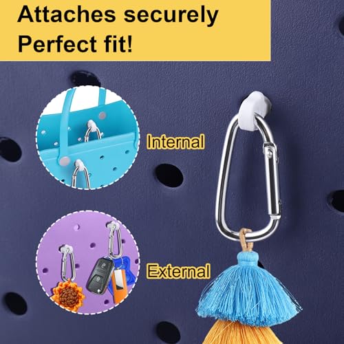 Image of Mity rain Key Holder for Bogg Bag, Accessories for Bogg Bags Original X Large, Insert Charm Carabiner Keychain for Beach Bag