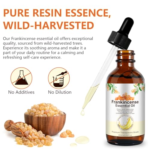 Premium Weihrauchöl – 100% Pure; Natural, Weihrauchöls für haut, Face; Aromatherapy; Best Weihrauchöl for Face, Falten bei Narben; Deep Nourishing
