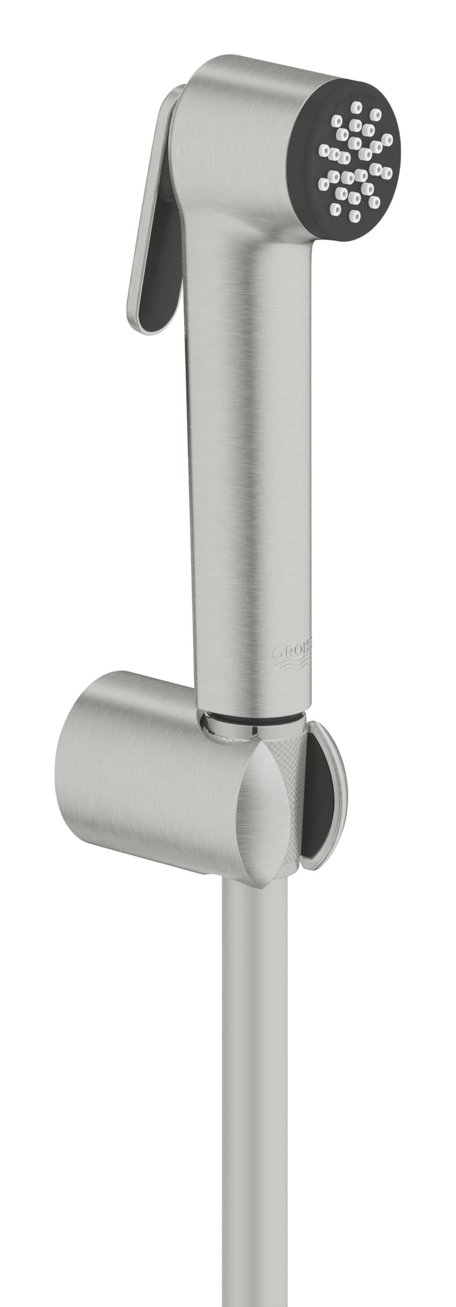 GROHE Tempesta-F Trigger Spray 30, Pommeau de Douche 1 jet avec Gâchette, coloris Supersteel, 27513DC1
