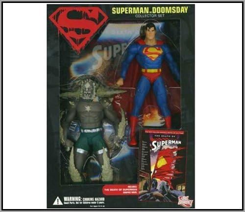 DC Direct Superman VS. Doomsday - Juego de figuras de acción