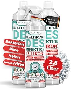 3x Mapeau Silikon Desinfektion Spray