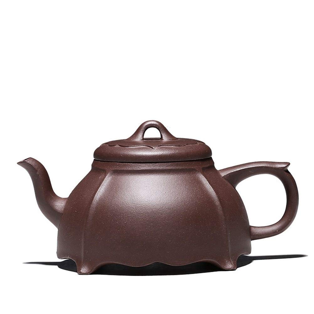 Teapot Yixing Ore Teapot Pure Handmade Linghua and Yuding Teapot Tea Set (Color : Purple mud)