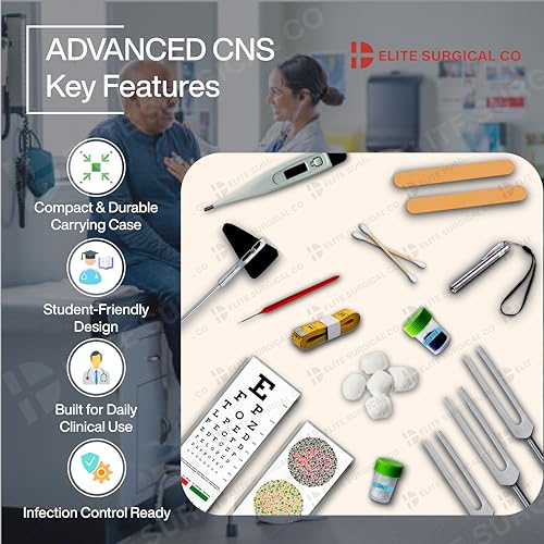 Image of ADVANCED CNS KIT FOR MEDICAL STUDENTS (Complete Neurological Toolset) Kit for Medical Professionals and Practitioners (EDITION 7)