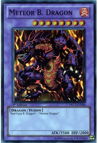 YuGiOh : PRC1-EN004 1st Ed Meteor B. Dragon Super Rare Card - ( Yu-Gi-Oh! Single Card)