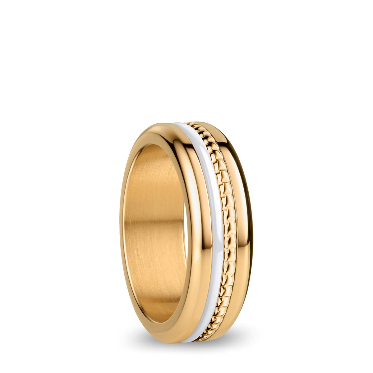 BERING Damen Ring in glänzendem gold - Arctic Symphony Collection aus Edelstahl - Kasai