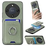 MOJIA Funda para Honor Magic8 Lite/Magic 8 Lite, Carcasa con Porta Tarjetas Magnético Desmontable, Diseño Delgado con Función de Soporte. Green