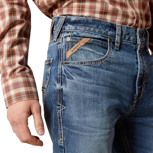 ARIAT Men M7 Slim Rebel Classic Rise Straight Leg Jeans4